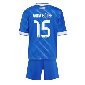 Real Madrid Arda Guler #15 Tredjetrøje Børn 2025-26 Kortærmet (+ Korte bukser)